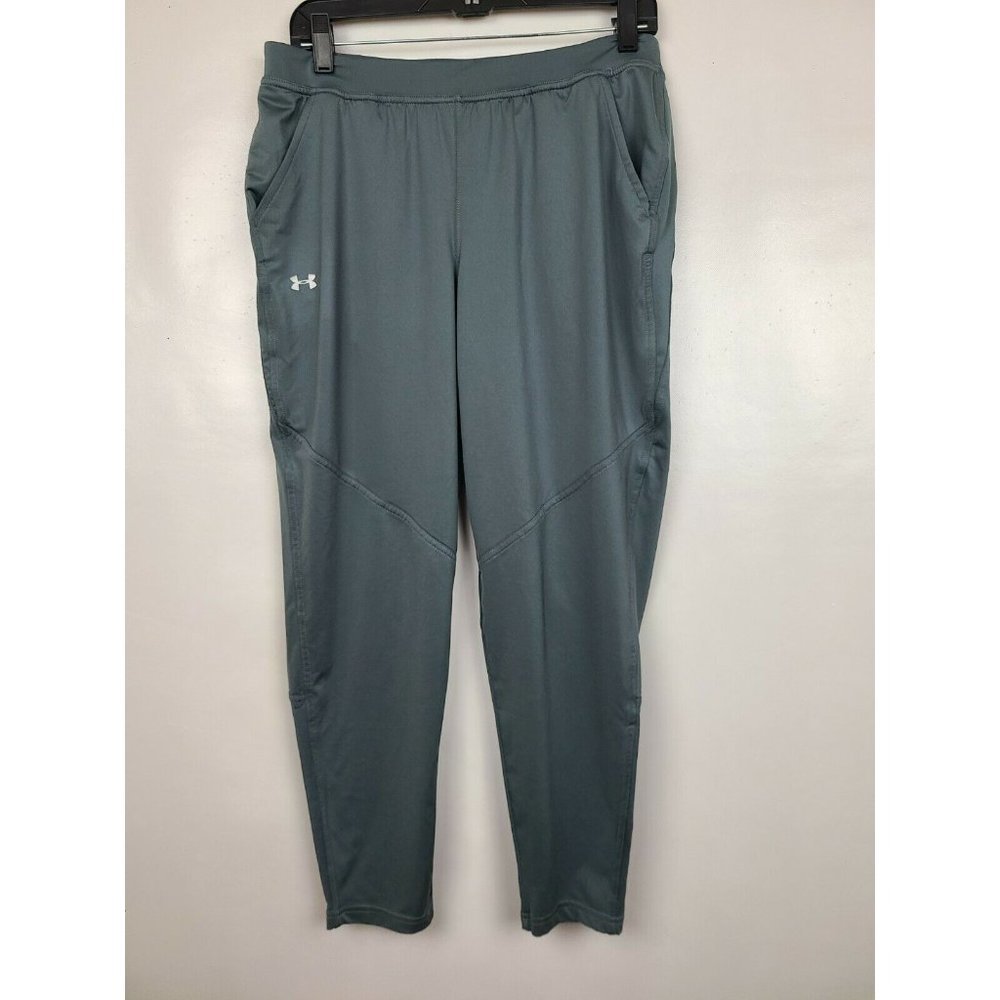 Under Armour Womens Gray Pull On Athletic Cropped Exercise Pants Size Medium